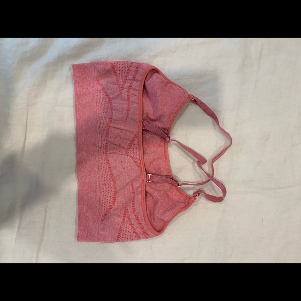 Orange sports bra